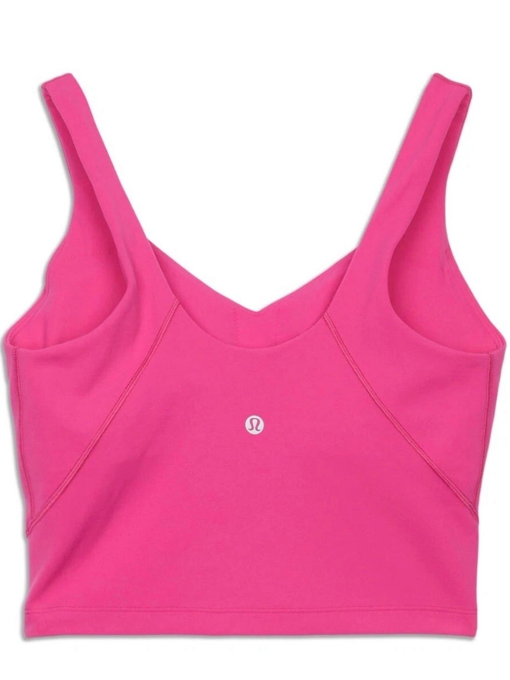 lululemon athletica Align Crop Yoga Top Sz 8 Hot Pink Athleisure Workout